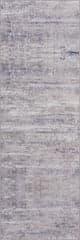 Isolated view of Grey Runner Glacier Abstract Washable Rug, showcasing its design