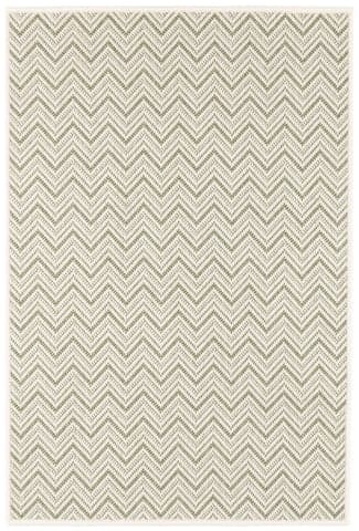 Happy Chevron Woven Indoor/Outdoor Custom Rug | Sage