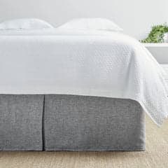 Lush Linen Bed Skirt | Black