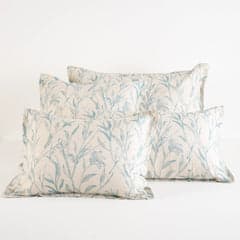 Margot Linen Sham | Pewter Blue