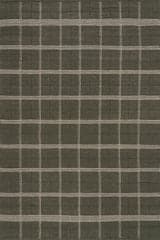 Isolated view of Green Rectangle Downing Plaid Wool Cozy Rug, showcasing its design