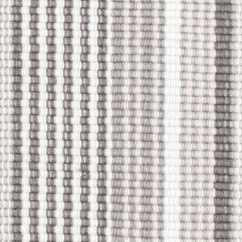 Gradation Ticking Handwoven Indoor/Outdoor Custom Rug Swatch | Grey