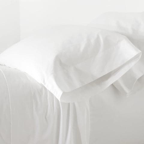 Essential Percale Pillowcases | White