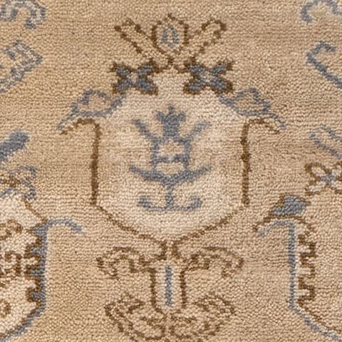 Ashby Hand Knotted Wool Rug Swatch | Taupe