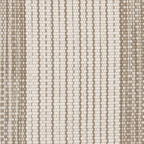 Quincy Stripe Handwoven Indoor/Outdoor Rug Swatch | Khaki